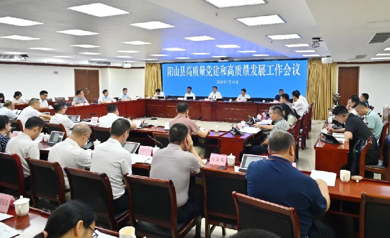 阳山县高质量党建和高质量发展工作会议召开 以高质量党建引领保障高质量发展