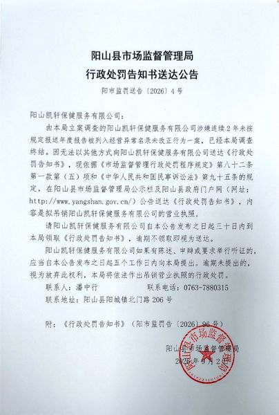 阳山凯轩保健服务有限公司 送达公告.jpg